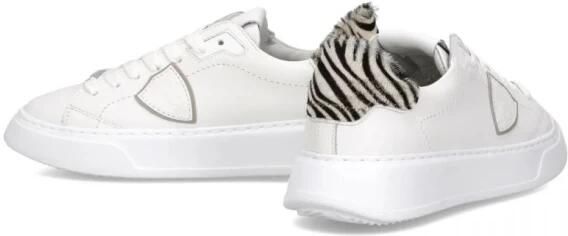 Philippe Model Sneakers BTLD VA04 TEMPLE-VEAU ANIMALIER BLANC ZEBRA