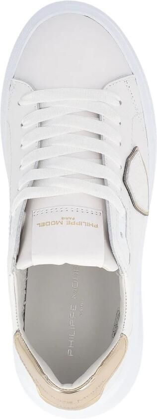 Philippe Model Lage Sneakers BTLD VM04 TEMPLE-METAL BLANC OR - Foto 2
