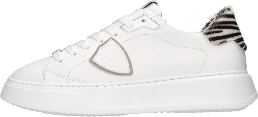 Philippe Model Sneakers BTLD VA04 TEMPLE-VEAU ANIMALIER BLANC ZEBRA - Foto 5