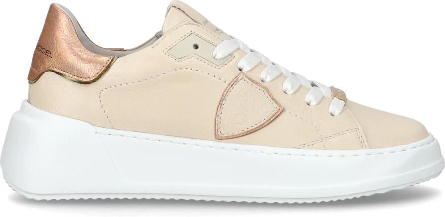 Philippe Model Sneakers Tres Temple Tennis Beige Dames