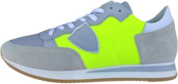 Philippe Model Tricolor Sneakers met Katoenen Veters