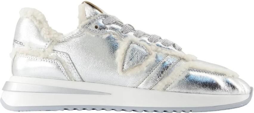 PHILIPPE MODEL Lage Sneakers Dames Tropez 2.1 Low Woman Maat: 42 Materiaal: Leer Kleur: Zilver - Foto 2