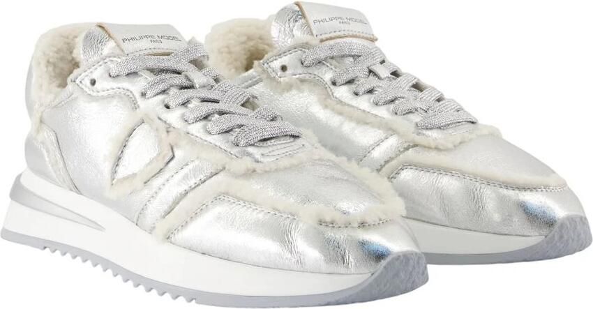 PHILIPPE MODEL Lage Sneakers Dames Tropez 2.1 Low Woman Maat: 42 Materiaal: Leer Kleur: Zilver - Foto 3