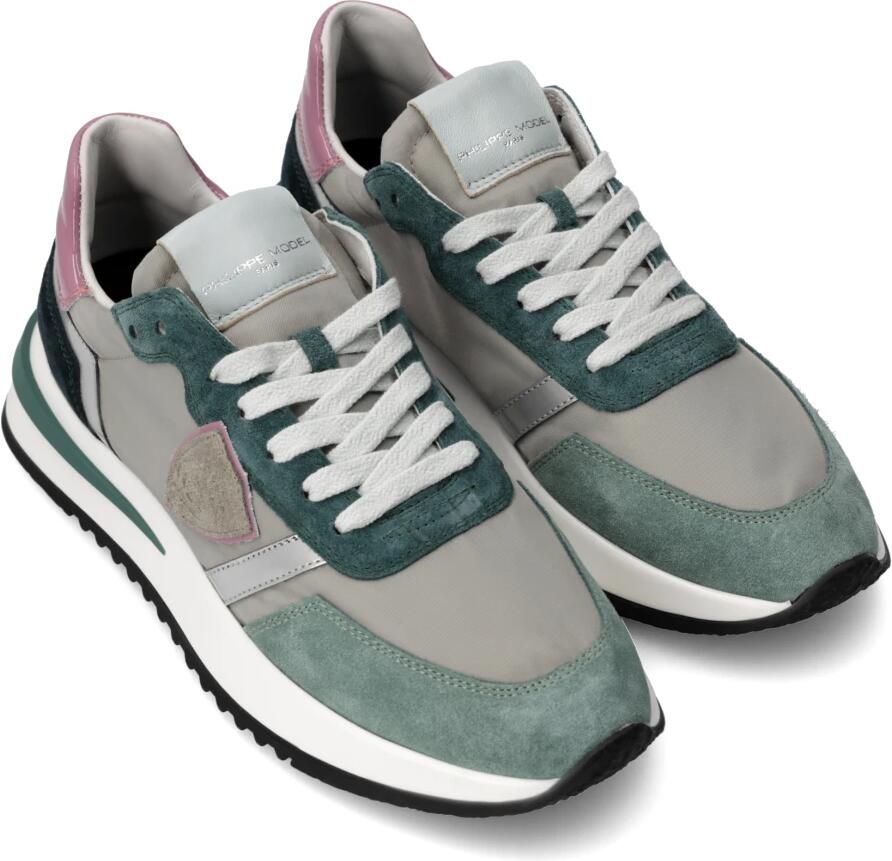 Philippe Model Sneakers Tropez 2.1 Hardlopen Vrouwen Groen Grijs Multicolor Dames - Foto 2