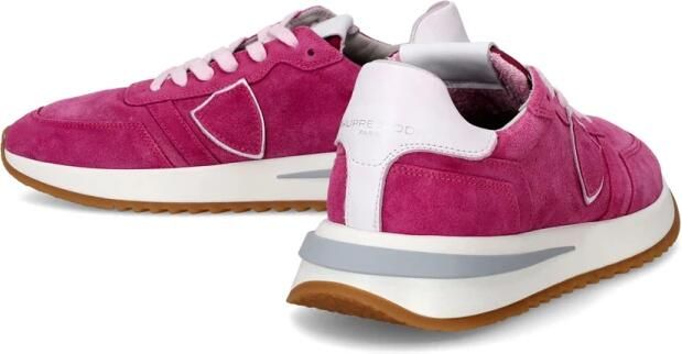 Philippe Model Tropez 2.1 Daim Lave Fucsia Sneakers Roze Dames