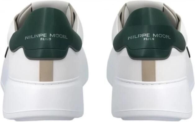 Philippe Model West Wit Groene Sneaker Temple Low White Heren - Foto 3