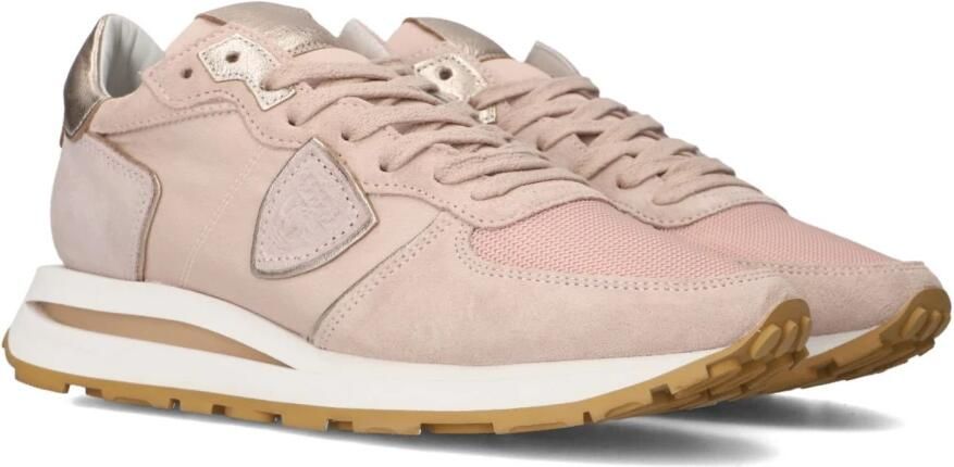 Philippe Model Tropez Haute Low Woman Sneakers Suède Dames Roze - Foto 2