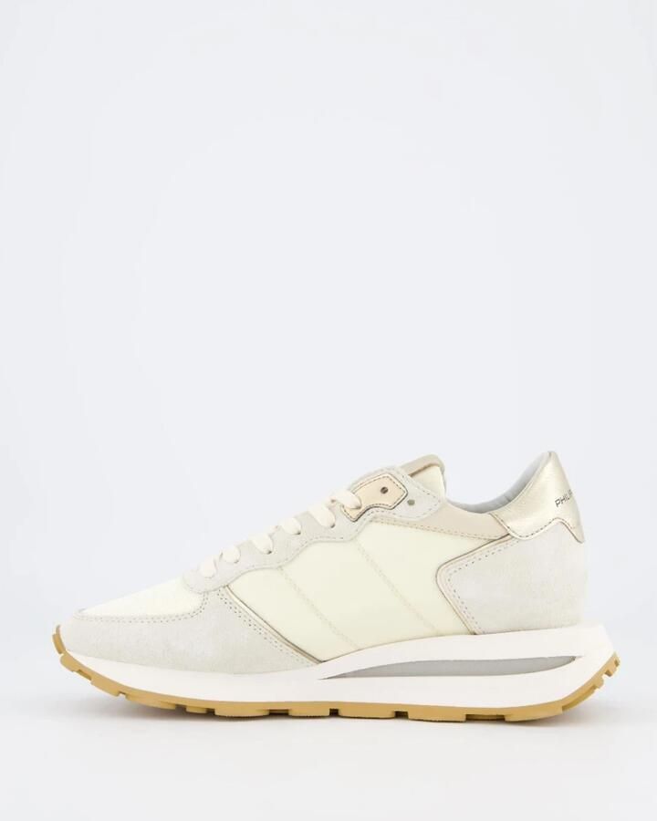 PHILIPPE MODEL Lage Sneakers Dames Tropez Haute Low Woman Suède Beige