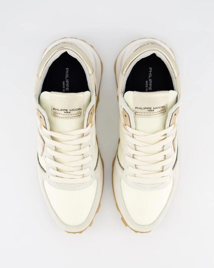PHILIPPE MODEL Lage Sneakers Dames Tropez Haute Low Woman Suède Beige - Foto 3