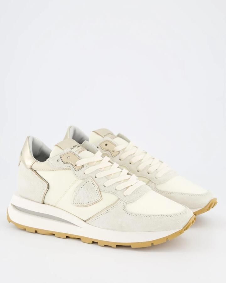 PHILIPPE MODEL Lage Sneakers Dames Tropez Haute Low Woman Suède Beige - Foto 4