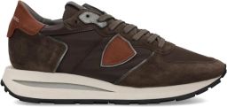 PHILIPPE MODEL Lage Sneakers Heren Tropez Haute Low Man Textiel Bruin