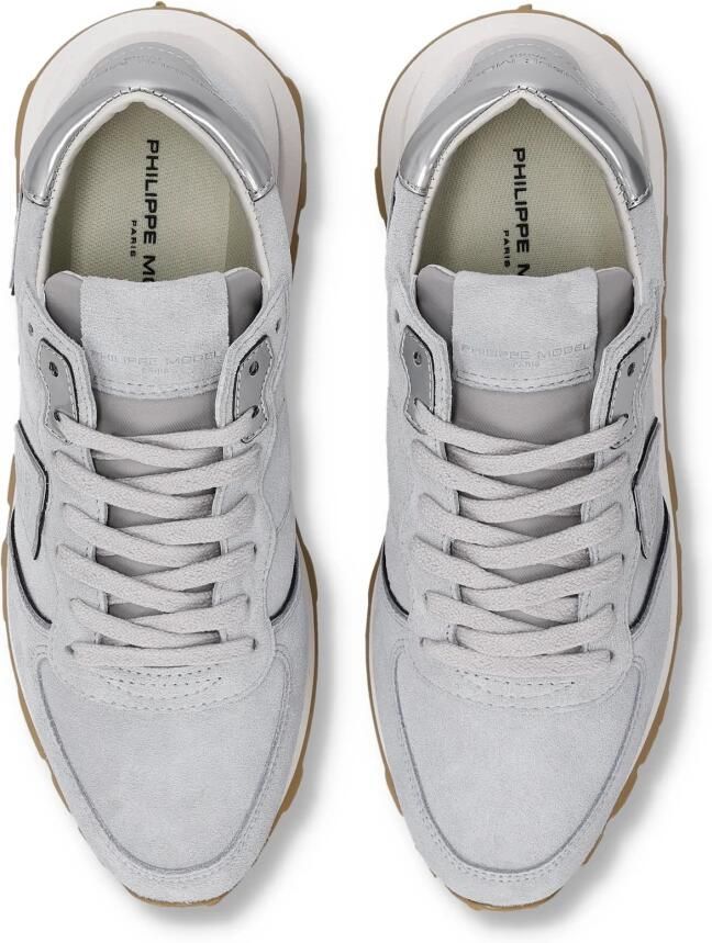 PHILIPPE MODEL Lage Sneakers Dames Tropez Haute Low Woman Suède Grijs - Foto 3