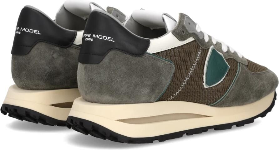 PHILIPPE MODEL Lage Sneakers Heren Tropez Haute Low Man Leer Grijs - Foto 5