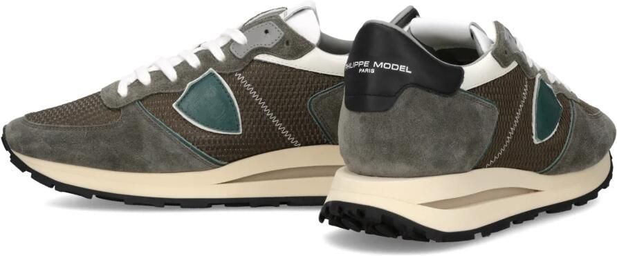 PHILIPPE MODEL Lage Sneakers Heren Tropez Haute Low Man Leer Grijs - Foto 6