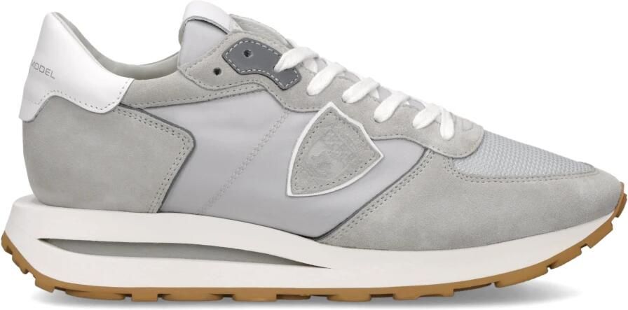 PHILIPPE MODEL Lage Sneakers Heren Tropez Haute Low Man Suède Grijs