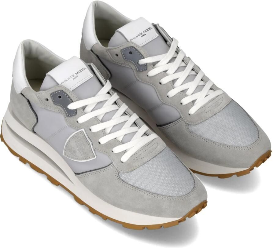 PHILIPPE MODEL Lage Sneakers Heren Tropez Haute Low Man Suède Grijs - Foto 2