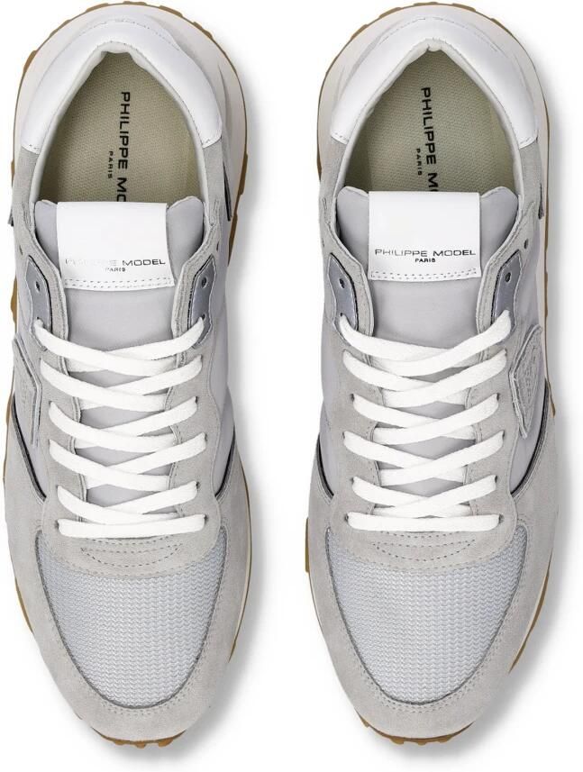 PHILIPPE MODEL Lage Sneakers Heren Tropez Haute Low Man Suède Grijs - Foto 3