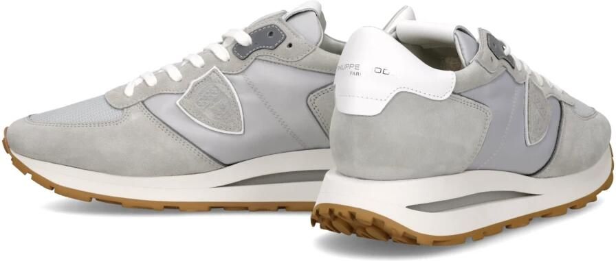 PHILIPPE MODEL Lage Sneakers Heren Tropez Haute Low Man Suède Grijs - Foto 6