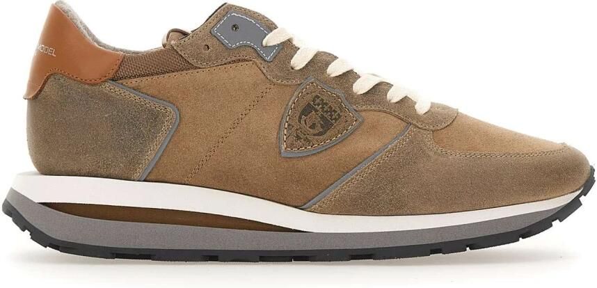 PHILIPPE MODEL Lage Sneakers Heren Tropez Haute Low Man Maat: 46 Materiaal: Suède Kleur: Taupe - Foto 2
