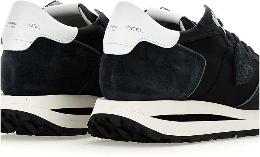 PHILIPPE MODEL Lage Sneakers Heren Tropez Haute Low Man Maat: 45 Materiaal: Leer Kleur: Zwart - Foto 4