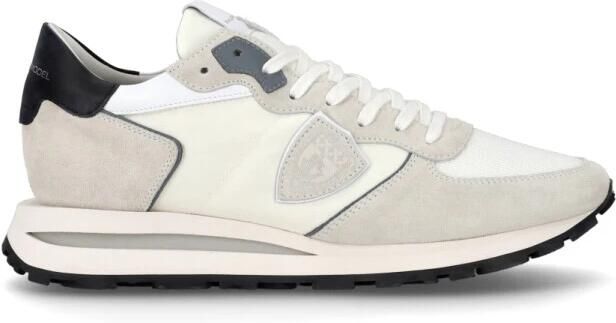 PHILIPPE MODEL Lage Sneakers Heren Tropez Haute Low Man Suède Wit