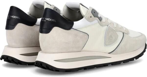 PHILIPPE MODEL Lage Sneakers Heren Tropez Haute Low Man Suède Wit - Foto 8