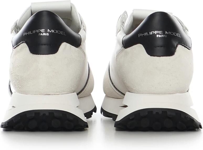 PHILIPPE MODEL Lage Sneakers Heren Tropez Haute Low Man Suède Wit - Foto 6