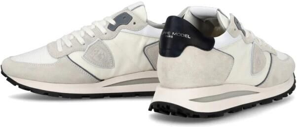 PHILIPPE MODEL Lage Sneakers Heren Tropez Haute Low Man Suède Wit - Foto 9