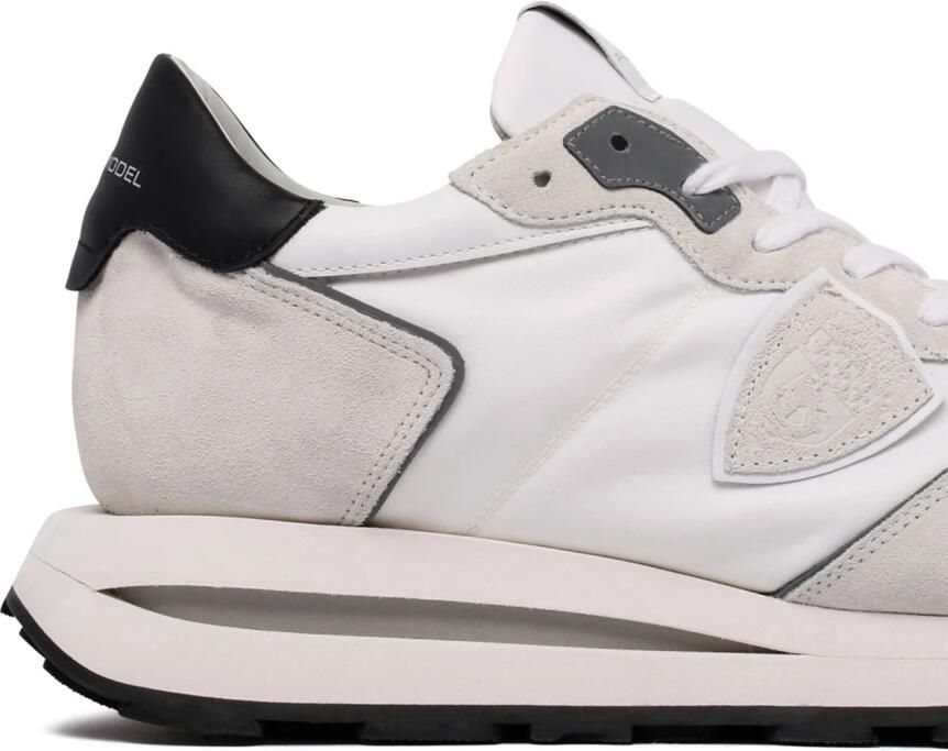 PHILIPPE MODEL Lage Sneakers Heren Tropez Haute Low Man Suède Wit - Foto 2