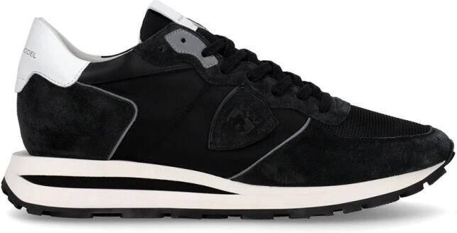 PHILIPPE MODEL Lage Sneakers Heren Tropez Haute Low Man Leer Zwart