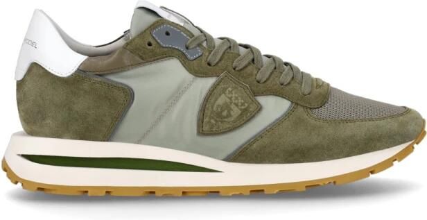PHILIPPE MODEL Lage Sneakers Heren Tropez Haute Low Man Suède Groen - Foto 4