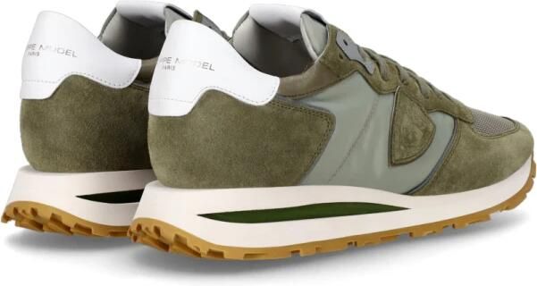 PHILIPPE MODEL Lage Sneakers Heren Tropez Haute Low Man Suède Groen - Foto 5
