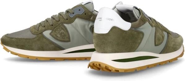 PHILIPPE MODEL Lage Sneakers Heren Tropez Haute Low Man Suède Groen - Foto 6