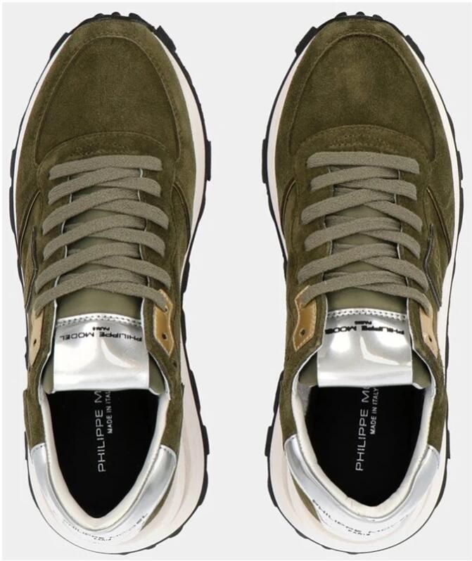 Philippe Model Vintage-geïnspireerde Tropez Haute sneakers Green Dames - Foto 2