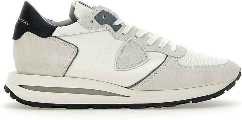 PHILIPPE MODEL Lage Sneakers Heren Tropez Haute Low Man Maat: 44 Materiaal: Suède Kleur: Wit - Foto 4