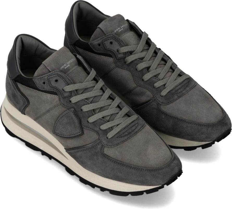 PHILIPPE MODEL Lage Sneakers Heren Tropez Haute Low Man Zwart