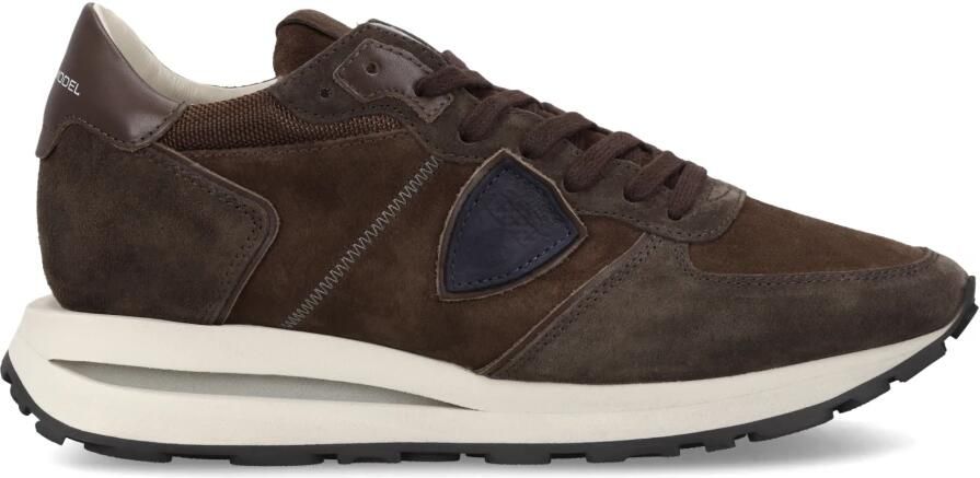 PHILIPPE MODEL Lage Sneakers Heren Tropez Haute Low Man Suède Bruin