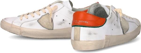 Philippe Model Witte Flat Sneakers Paris Style