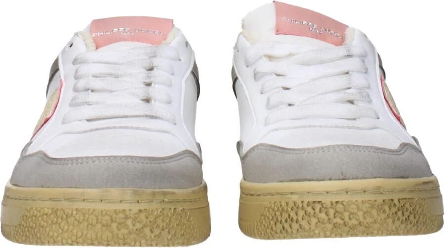 Philippe Model Lyon Wit Roze Groene Sneaker Meerkleurig Dames