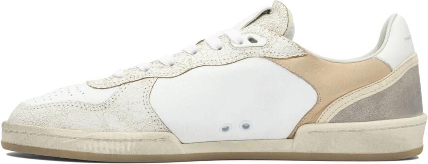 Philippe Model Lage Sneakers PGLU VC01 PGAL-CRACKLE BLANC_SABLE