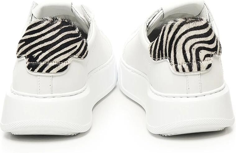 Philippe Model Sneakers BTLD VA04 TEMPLE-VEAU ANIMALIER BLANC ZEBRA - Foto 4
