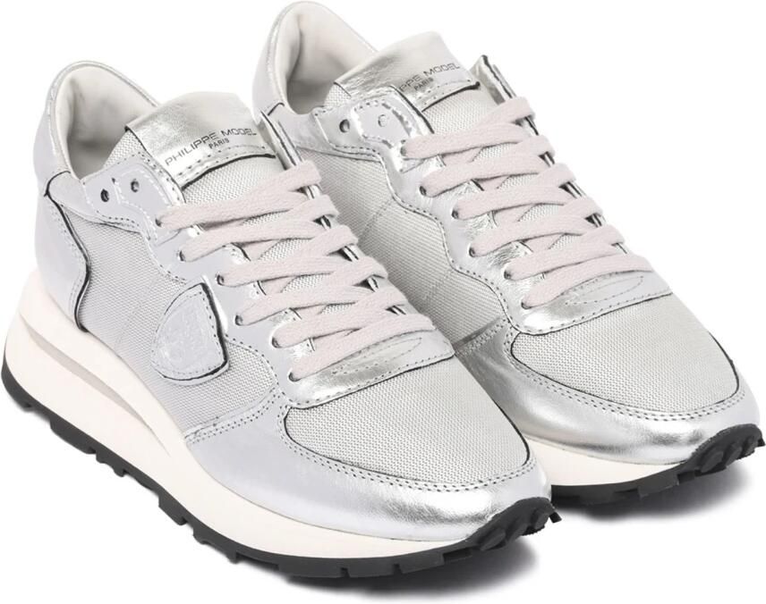 PHILIPPE MODEL Lage Sneakers Dames Tropez Haute Low Woman Maat: 37 Materiaal: Textiel Kleur: Beige - Foto 3