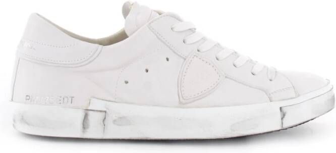 Philippe Model men's shoes leather trainers sneakers prsx Wit Heren