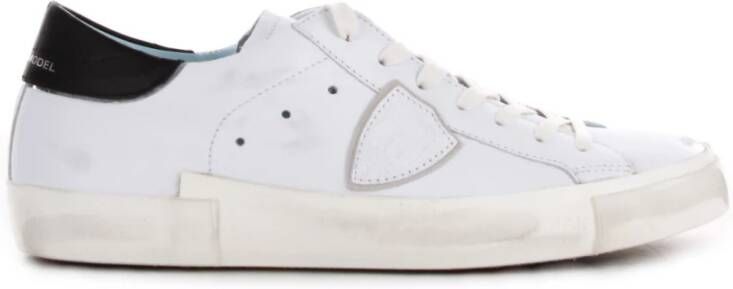 Philippe Model Wit Zwart Sneakers Stijlvol en Comfortabel White