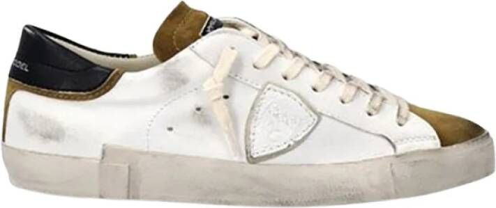 Philippe Model Prlu-Wx21 Sneakers met rubberen zool en vetersluiting White Heren