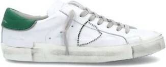 Philippe Model Prsx Blanc Vert Lage Top Sneakers White Heren
