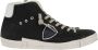 Philippe Model Zwarte High Top Sneakers met Distressed Details Black - Thumbnail 1