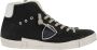 Philippe Model Zwarte High Top Sneakers met Distressed Details Black Heren - Thumbnail 1