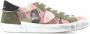 Philippe Model Sneakers Paris X With Green And Pink Camouflage Groen Dames - Thumbnail 1