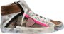 Philippe Model Stijlvolle Army Green High-Top Sneakers Multicolor Dames - Thumbnail 1